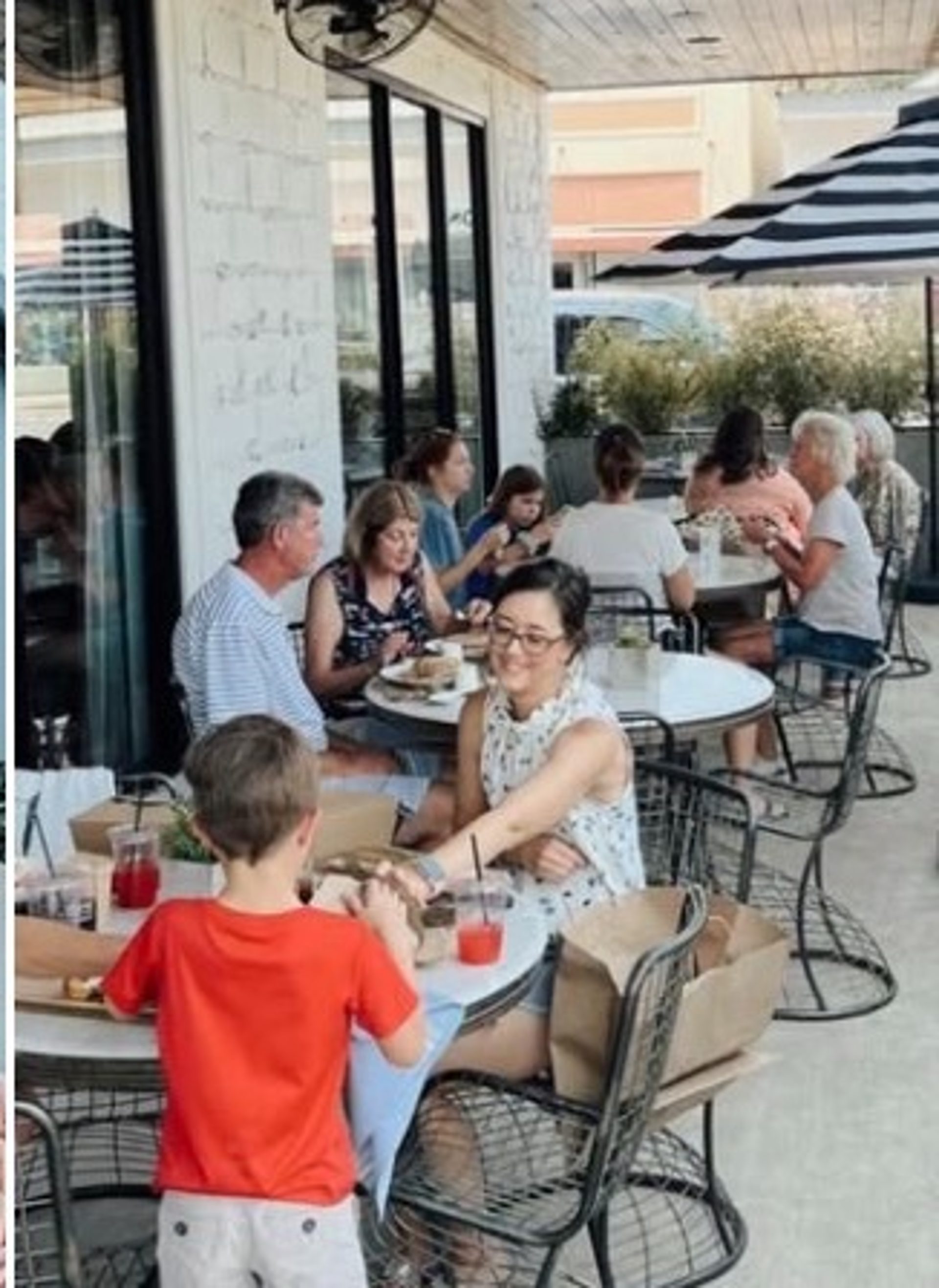 A patio, a play area, and your people