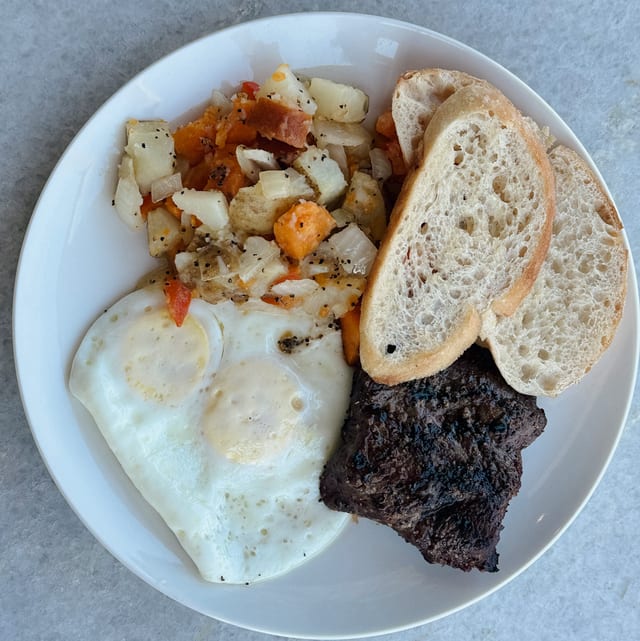 Steak & Eggs.